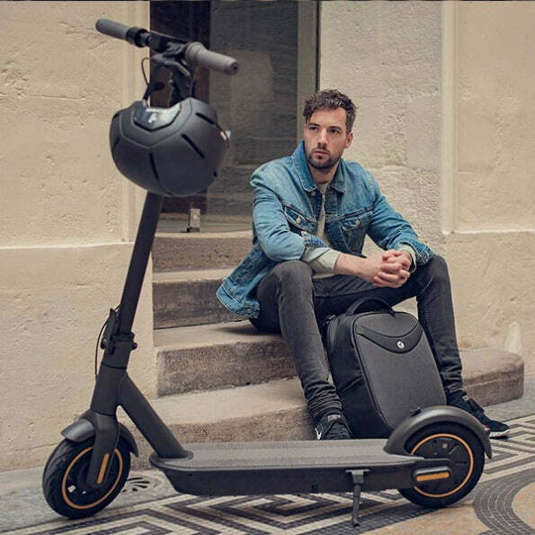 guy with scooter