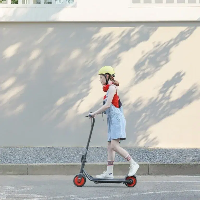 Kid riding Ninebot Segway Electric Scooter